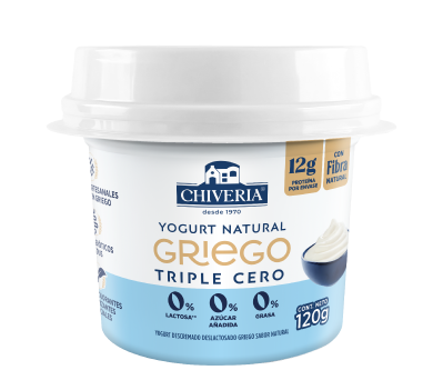 Yogurt Griego Triple Cero Natural Chiveria | Cremoso y Alto en Proteína