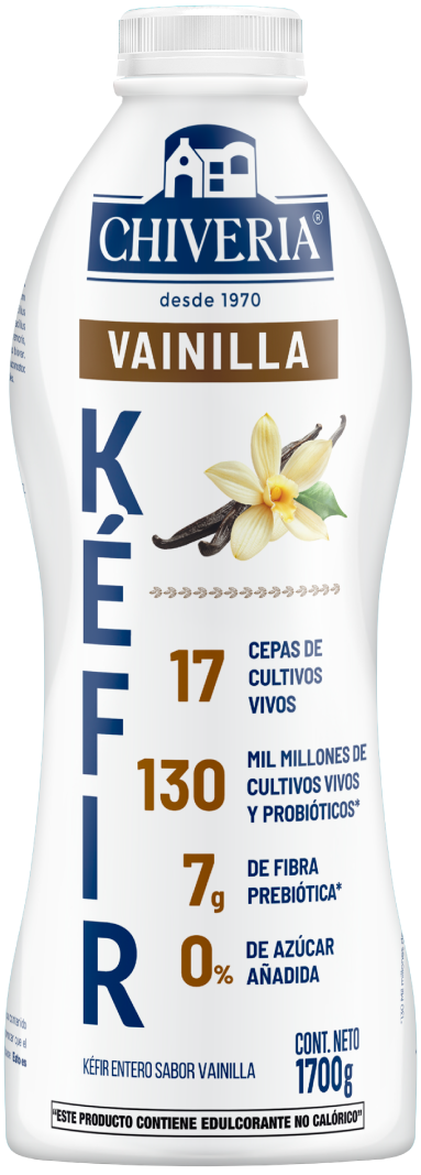 Kéfir Vainilla Chiveria | Mejora tu digestión con alta cantidad de probióticos